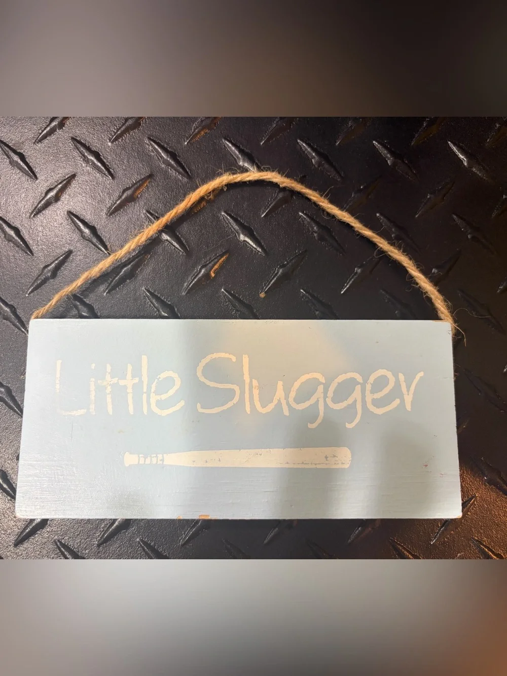 Little Slugger Blue Wall Sign